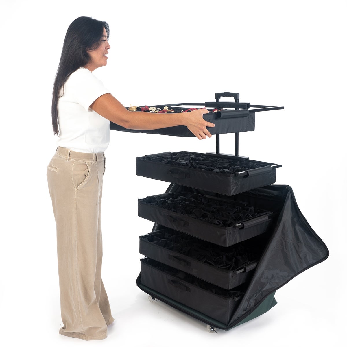 クリスマスボックス　ボックス15個　Barrington Studios入れ子 Telescoping Ornament Storage Box | Frontgate
