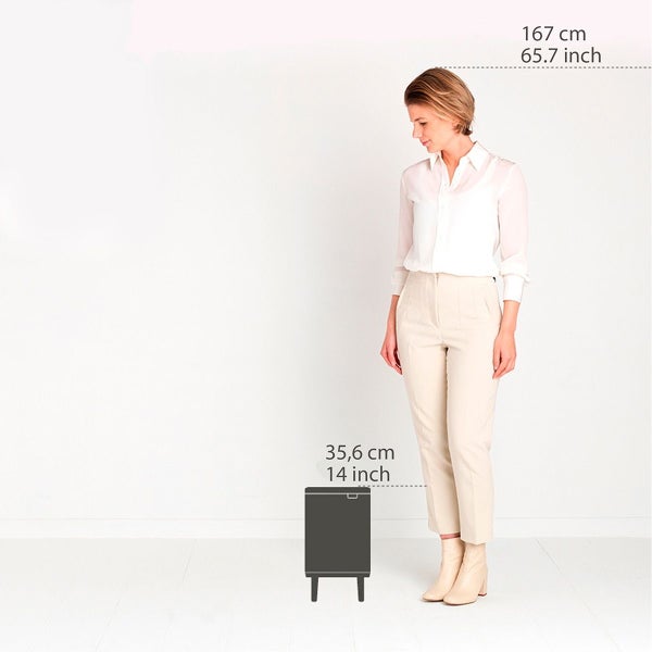 Brabantia Bo Waste Bin Hi 1.8 gal. Trash Can