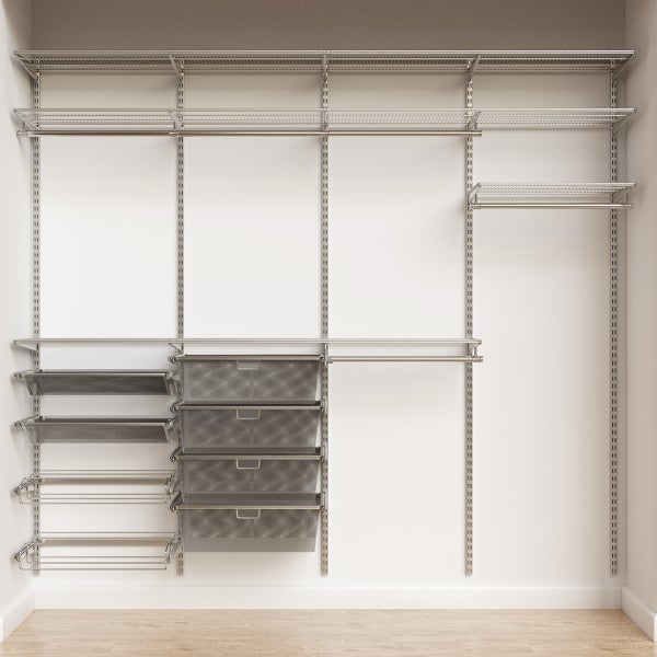 Elfa Classic 8'  Graphite Reach-In Closet