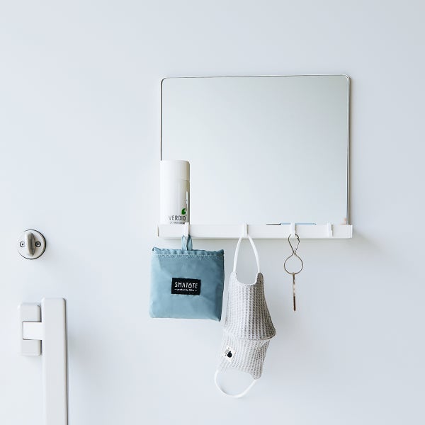Yamazaki Tower Magnetic Storage Rack With Mirror