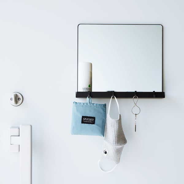 Yamazaki Tower Magnetic Storage Rack With Mirror