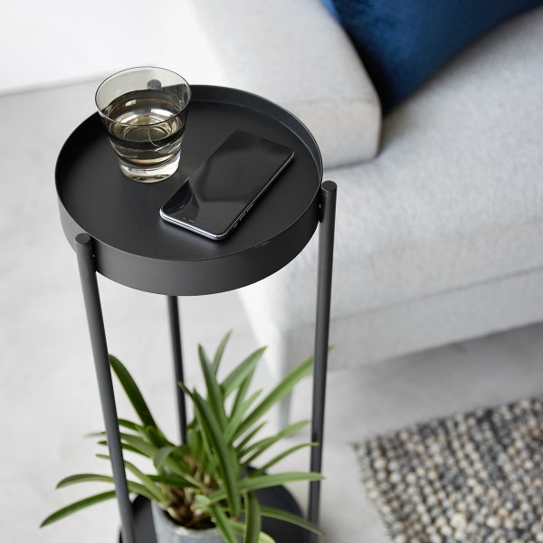 Yamazaki Tower Rolling Two-Tier Plant Stand | The Container Store