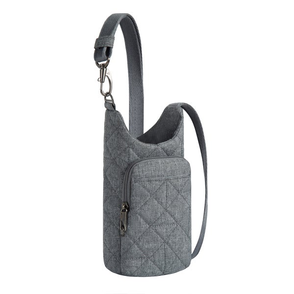 crossbody travel bag anti theft with bottle holder Travelon Anti-Theft Boho Water Tote Sling go traveler Adventurer Bottle Carrier Crossbody Bag