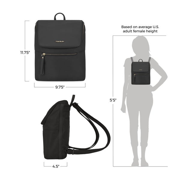 coach addison backpack medium / black Travelon Anti-Theft Addison Backpack
