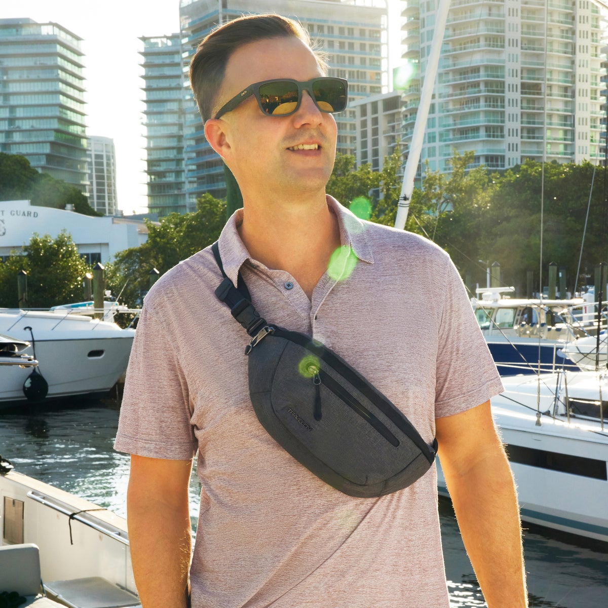 Travelon Anti Theft Urban Waist Pack The Container Store