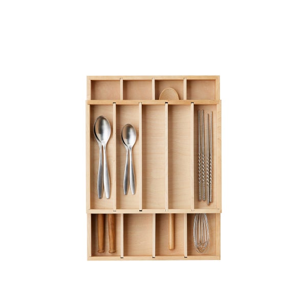 The Container Store Narrow 2-Tier Flatware & Utensil Tray