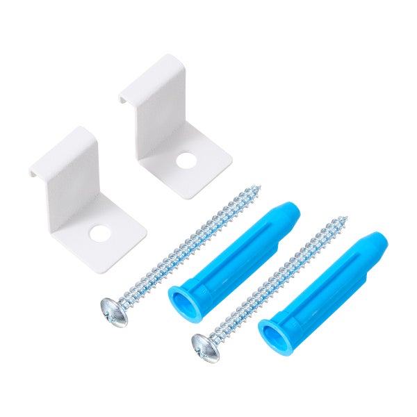 Decor Plus by Elfa Standard Clip Matte White Pkg/2