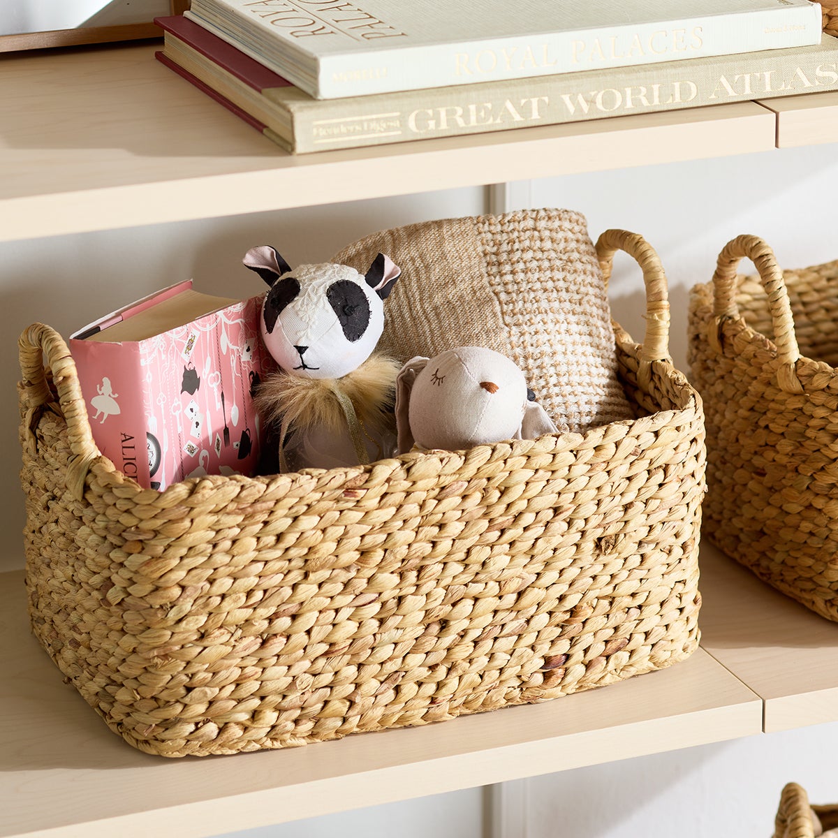 Water Hyacinth Braided Weave Bins
