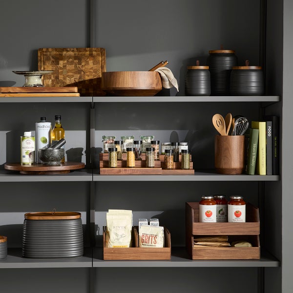 The Container Store Gifford Divided Stacking Bin