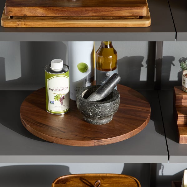 The Container Store Gifford Walnut Turntable