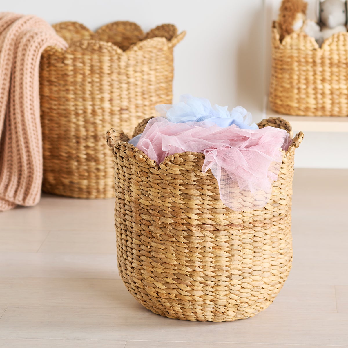 The Container Store Petal Water Hyacinth Basket