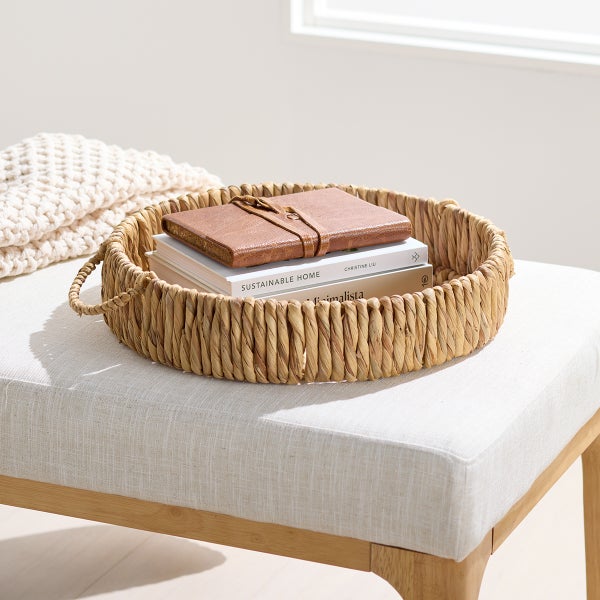 The Container Store Kaia Water Hyacinth Tray