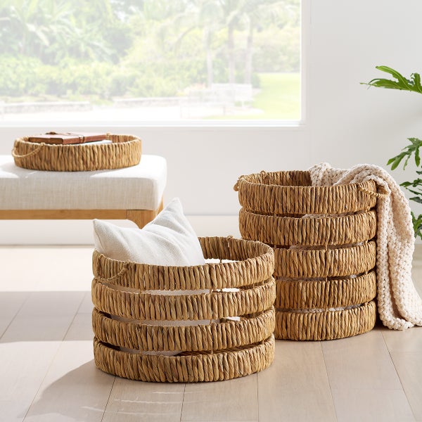 The Container Store Kaia Water Hyacinth Tray