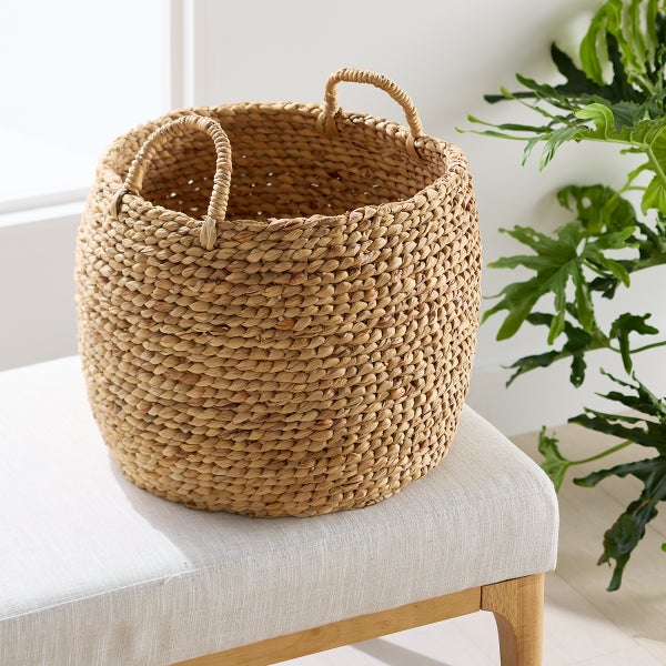 The Container Store Callan Water Hyacinth Belly Basket