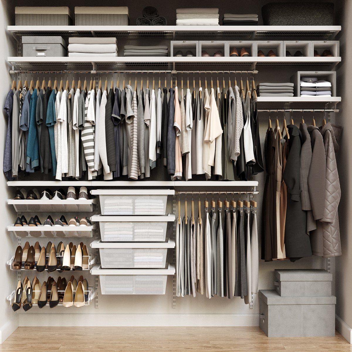 Elfa Décor 8' Reach-In Closet