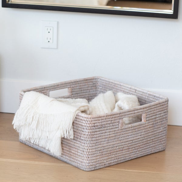 Artifacts Trading Co. Square Storage Basket With Handles