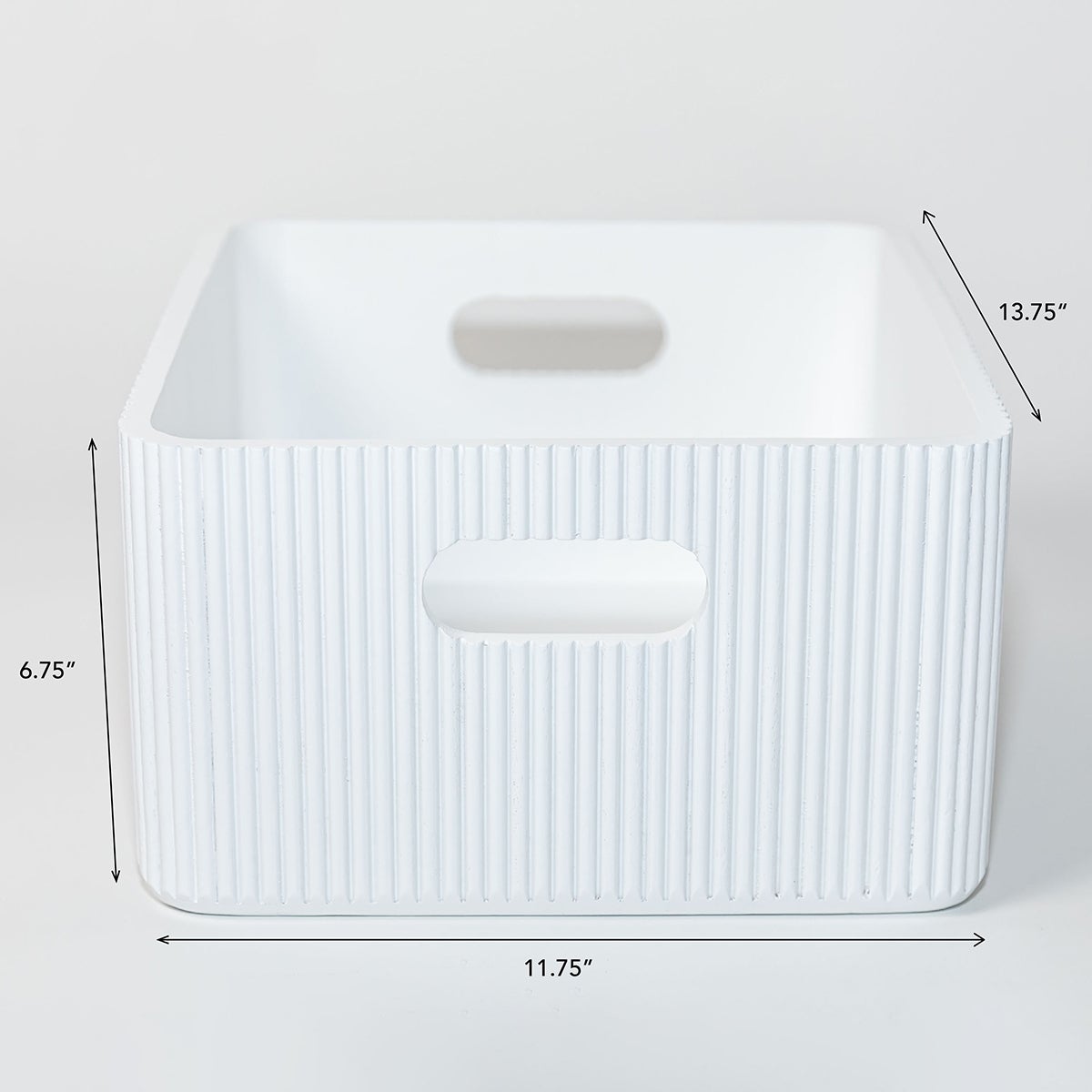 Horderly Wooden Ribbed Bin Set