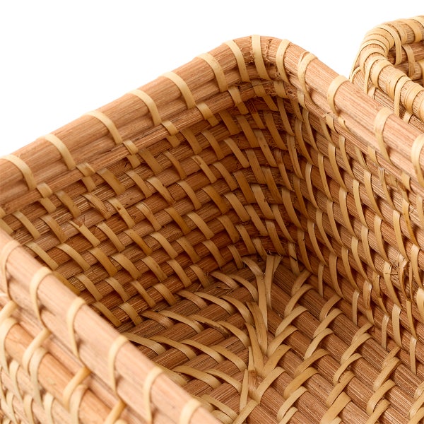 The Container Store Ori Rattan Box with Lid