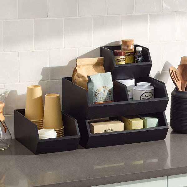 The Container Store Kyoto Bamboo Stacking Bin