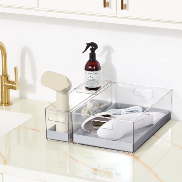 Everything Organizer Haircare Bin with Sliding Tray