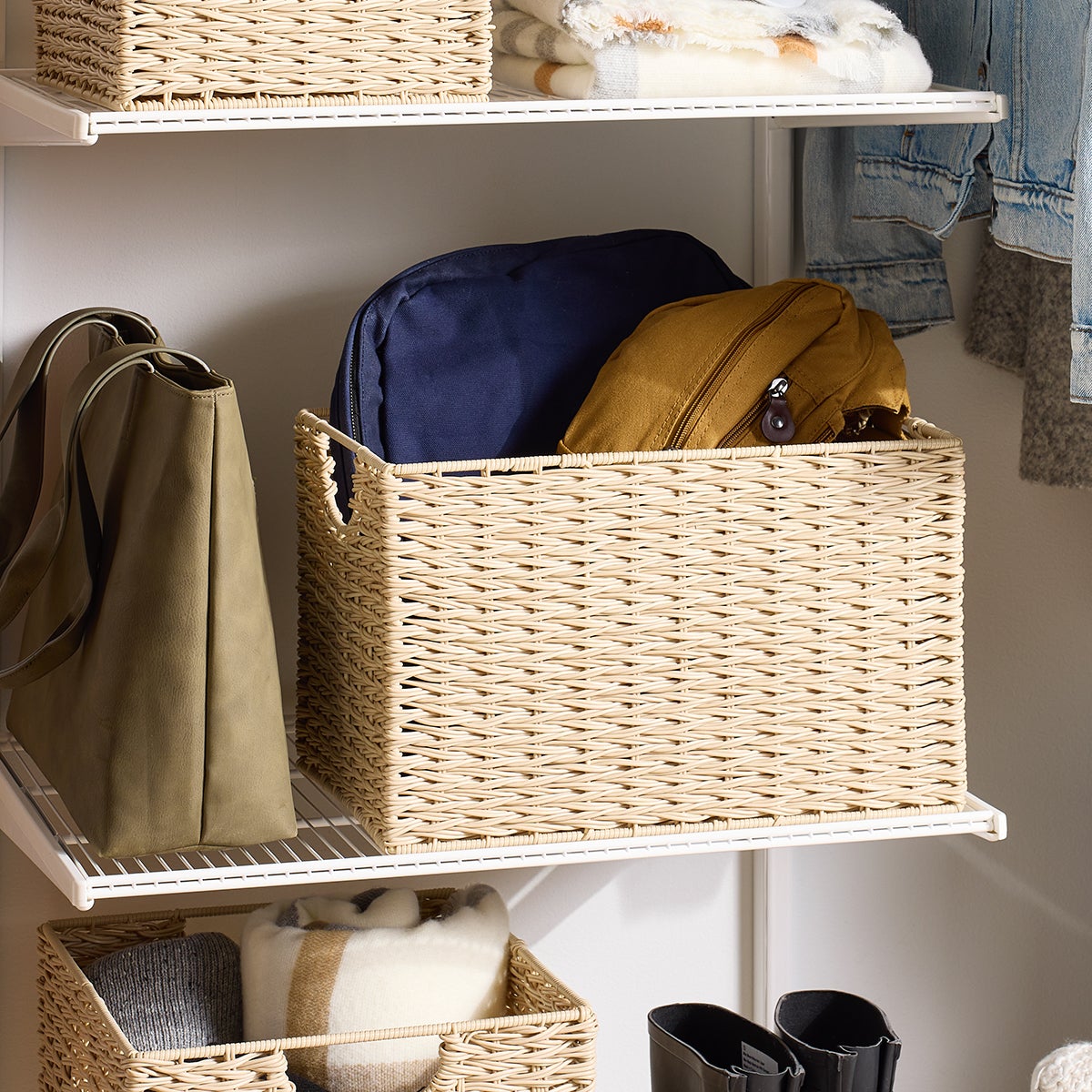 The Container Store Foster Storage Bin with Handles