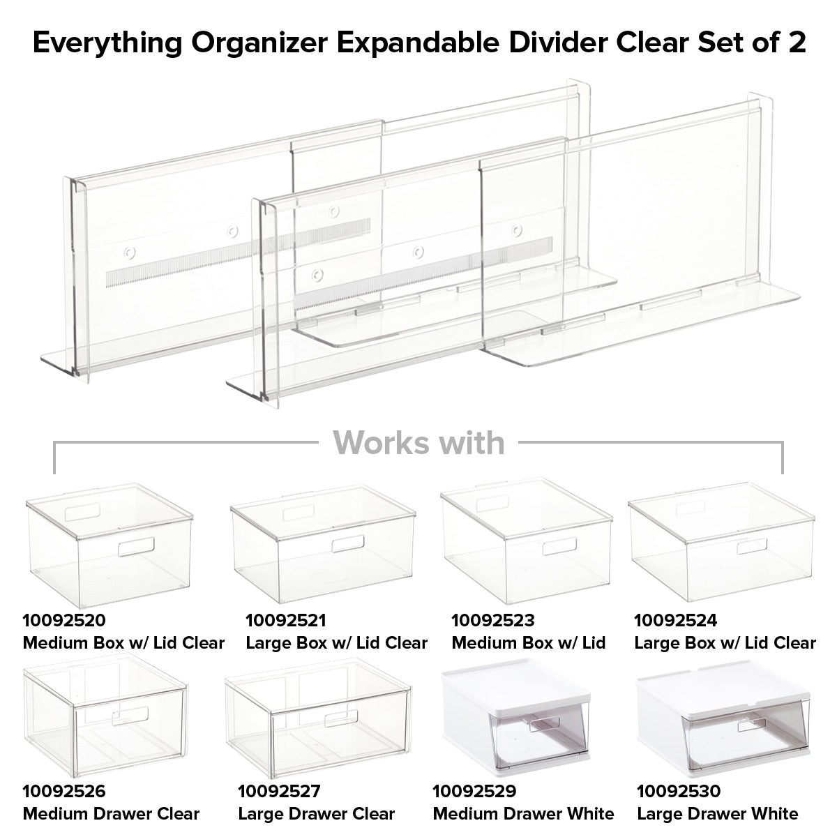 Everything Organizer Dividers Set of 2