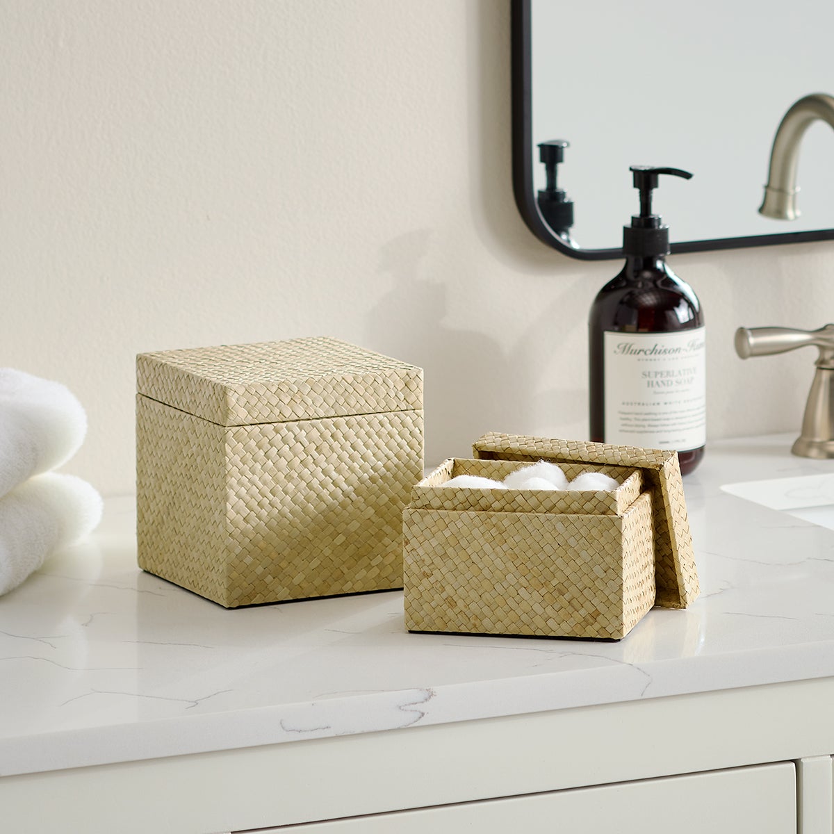 The Container Store Arlo Pandan Box with Lid