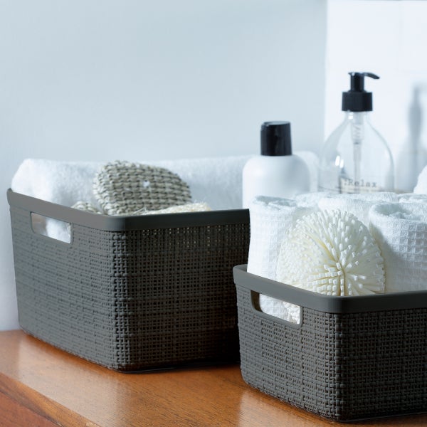 Curver Jute Plastic Basket