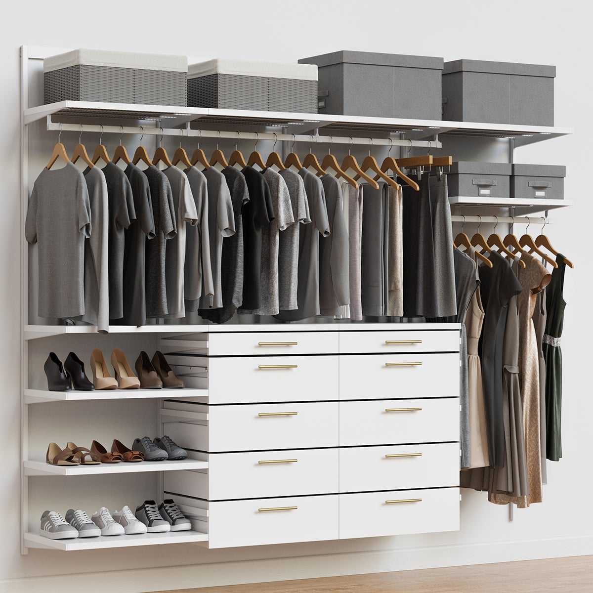 Decor Plus by Elfa 8 Closet | The Container Store