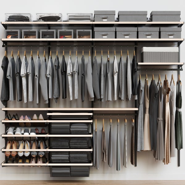 Decor Plus by Elfa 8' Closet with Mesh Drawers