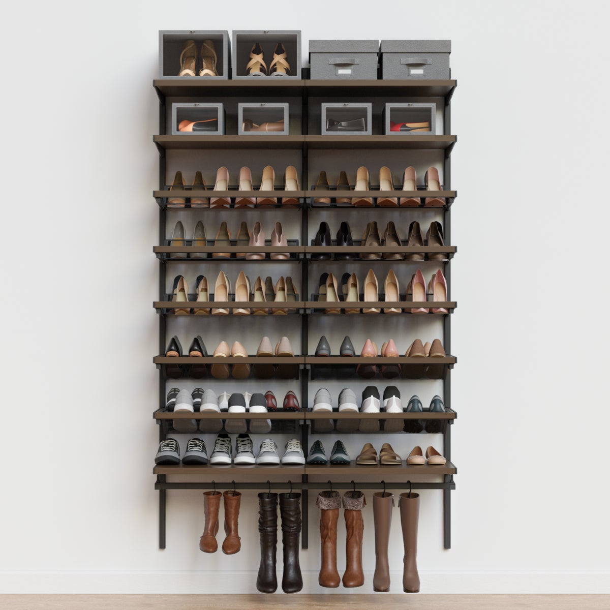 WALL RACK｜DUENDE Elfa Utility White Wire Kitchen Over Door Rack
