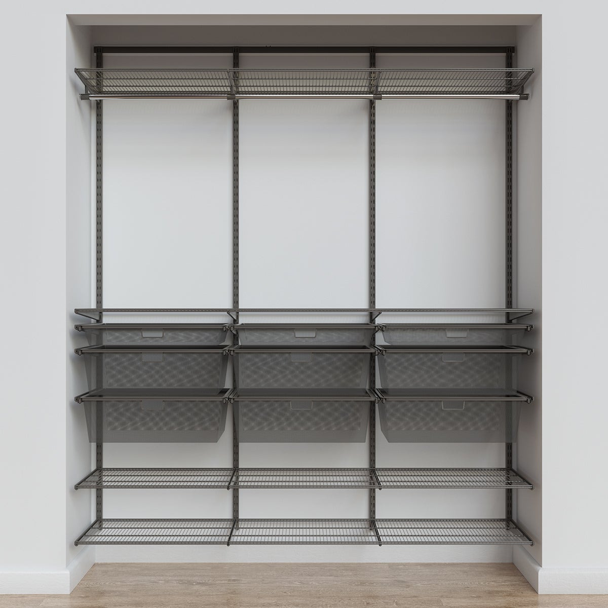 Elfa Classic 6' White Reach-In Closet Solutions