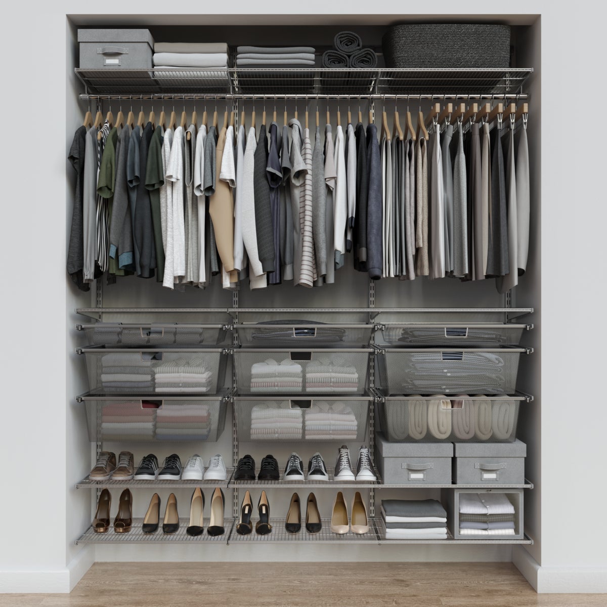 Elfa Classic 5' Reach-In Closet - Thumbnail 5