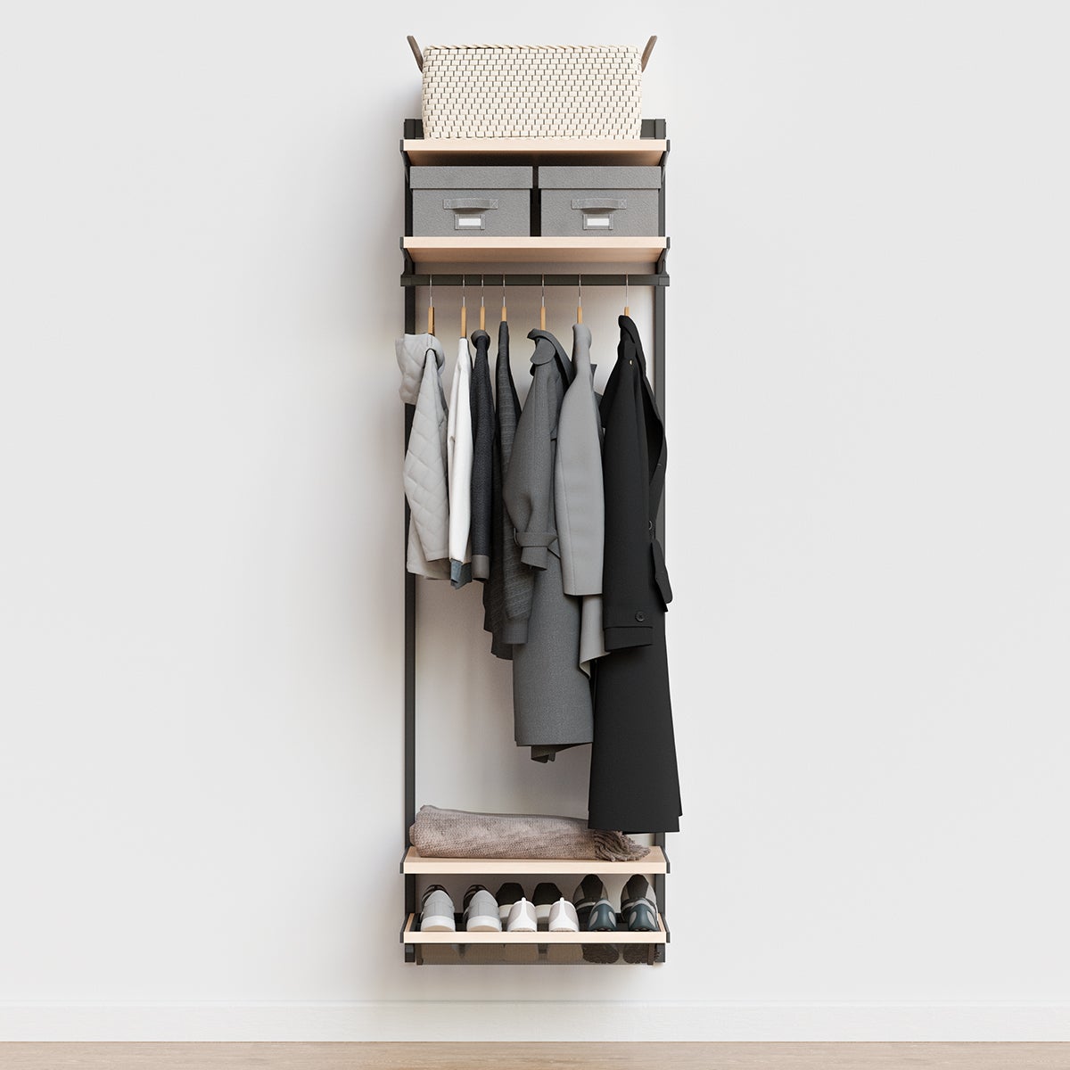 Decor Plus by Elfa 2' Entry Closet | The Container Store