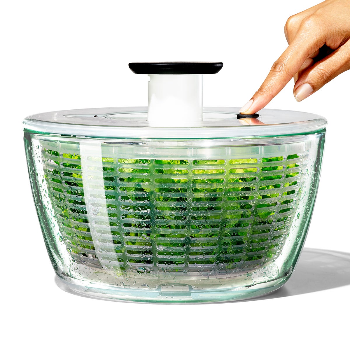 OXO Good Grips Glass Salad Spinner | The Container Store