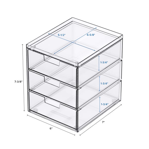 Everything Organizer 3-Drawer Box
