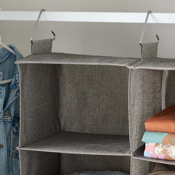 The Container Store Double Bar Hanging Closet Organizer