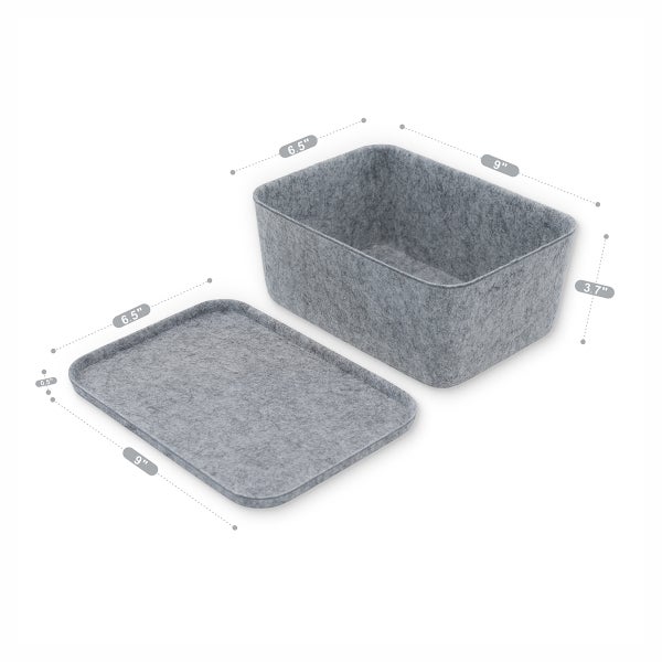 Welaxy Felt Lidded Storage Container