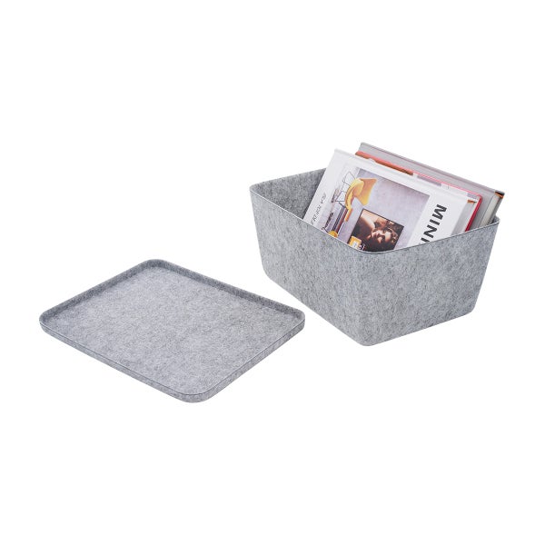 Welaxy Felt Storage Bin with Lid