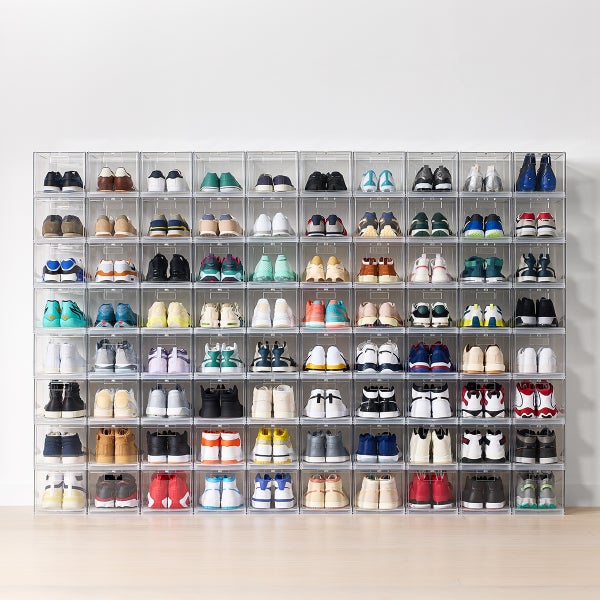 Everything Organizer Drop-Front Shoe Box Wall