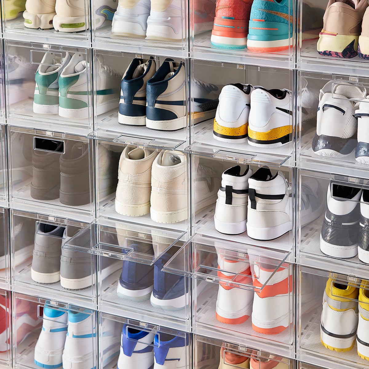 Everything Organizer Drop-Front Shoe Box Wall