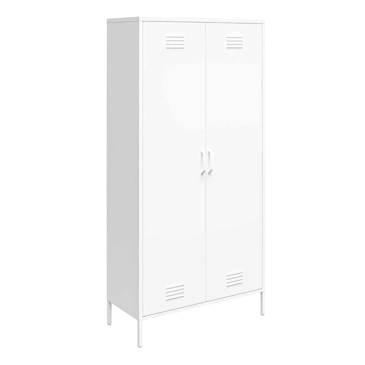 Novogratz Mission District Tall 2-Door Metal Locker Cabinet | The