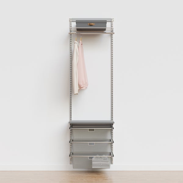Elfa Classic 2' Closet Kit with Drawers