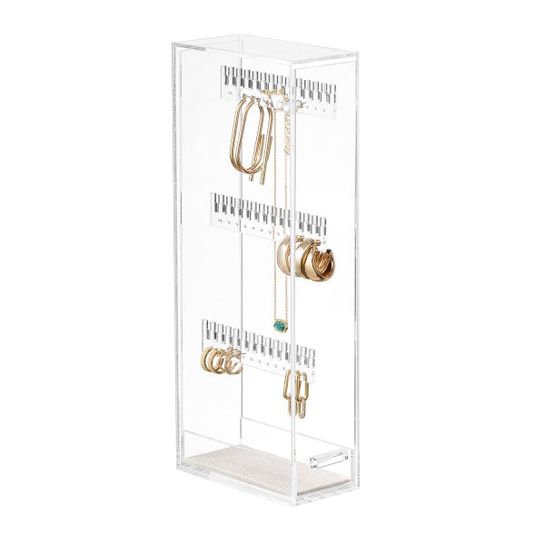 Luxe Acrylic Stand Case for Earrings and Necklace