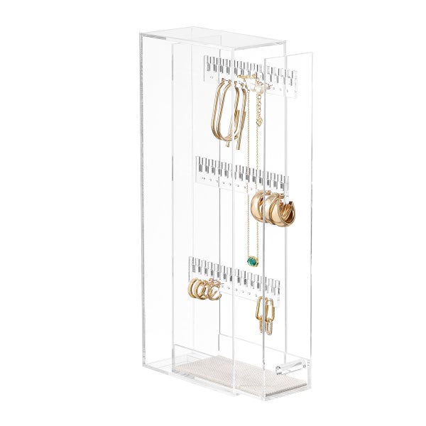 Luxe Acrylic Stand Case for Earrings and Necklace