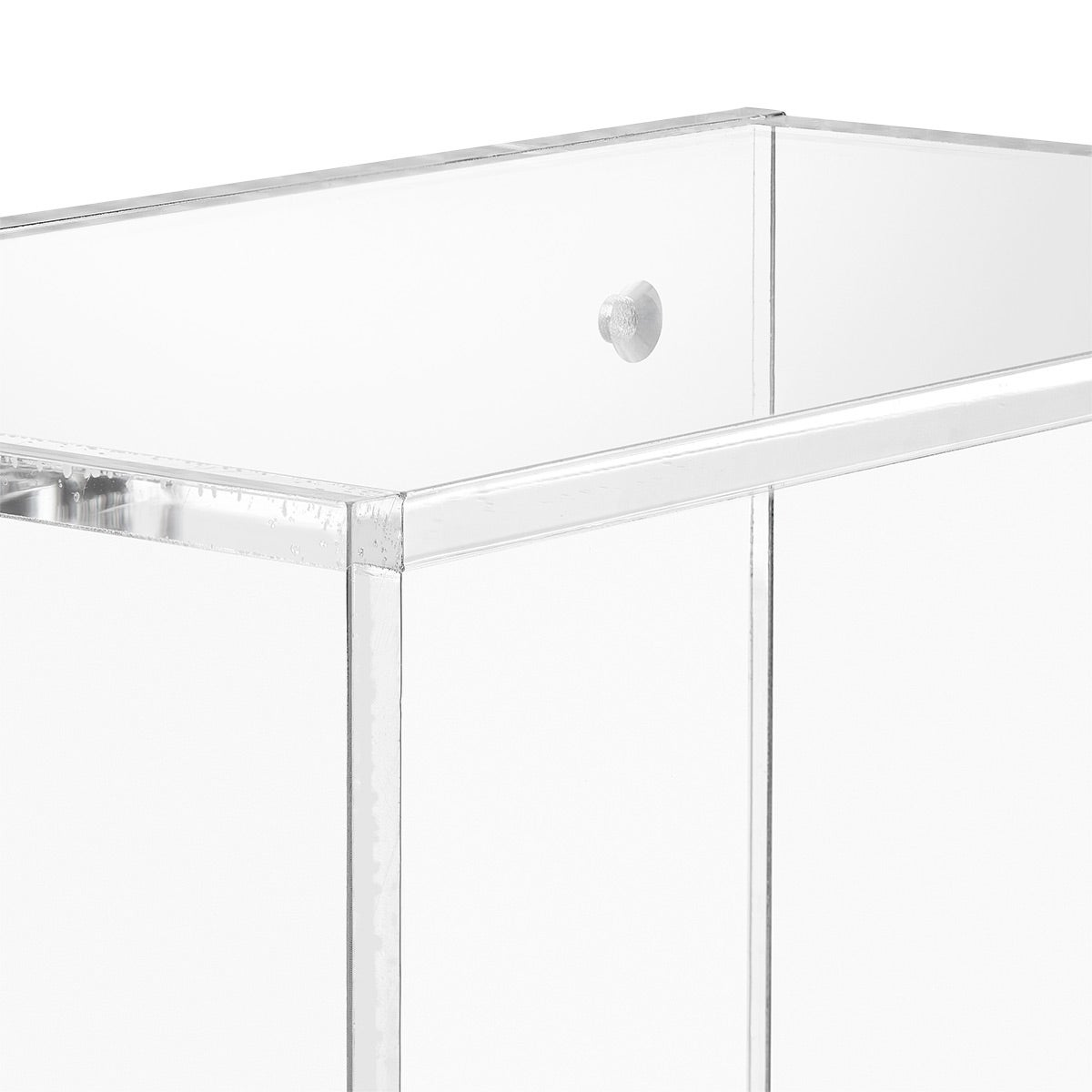 The Container Store Luxe Acrylic Box Wall Shelf