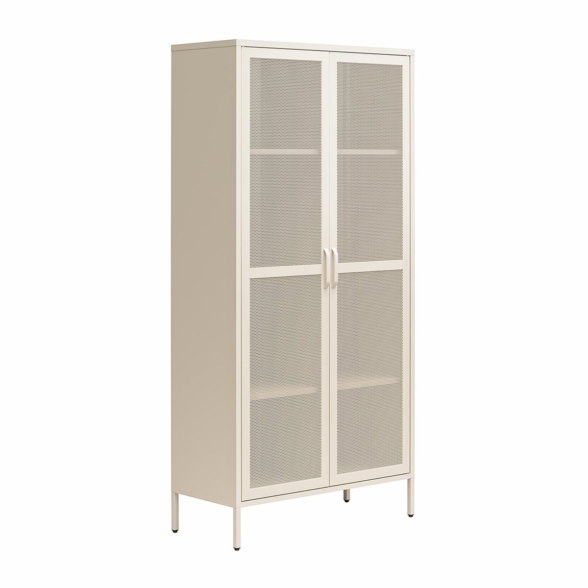 Novogratz Channing Tall 2-Door Metal Locker Storage Cabinet