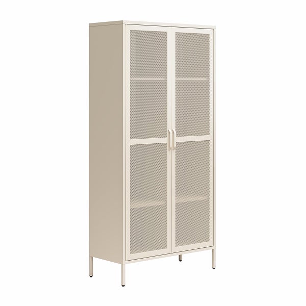 Novogratz Channing Tall 2-Door Metal Locker Storage Cabinet
