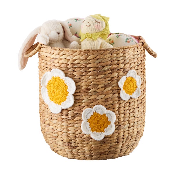 The Container Store Water Hyacinth Floral Basket