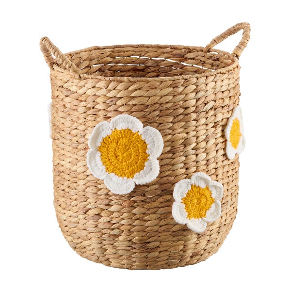 The Container Store Water Hyacinth Floral Basket